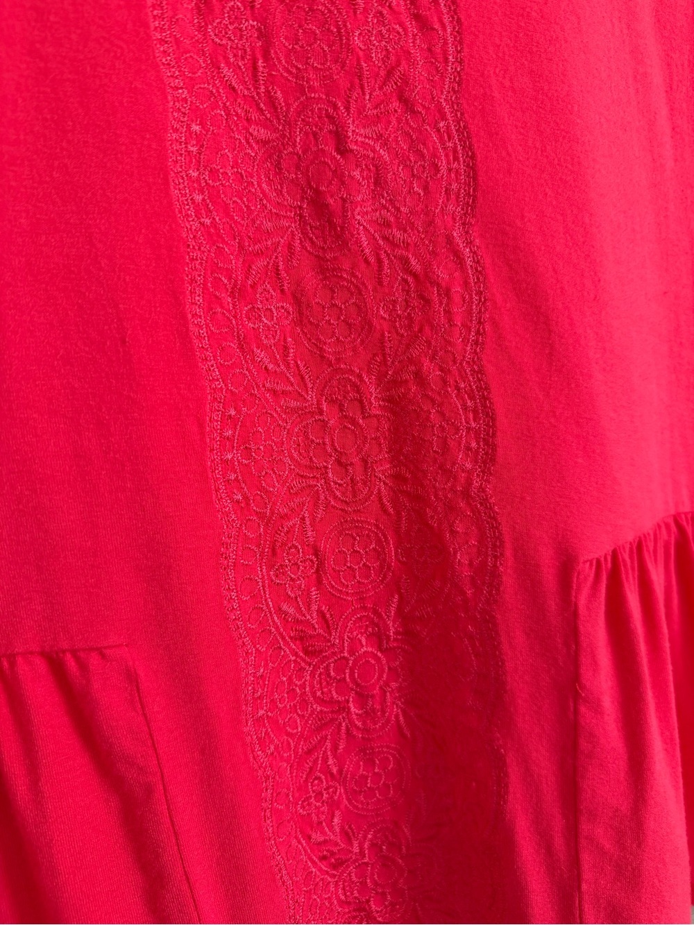 Adrianna Papell Women's Embroidered Peplum Tank Top Size L - Picture 3 of 6